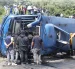 Un bebé perdió la vida por el volcamiento de un bus en Caupicho, sur de Quito. El caso causó indignación porque el conductor circulaba con 3 puntos en la licencia.