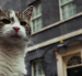 El gato Larry es una celebridad en Reino Unido. Tiene 19 años.