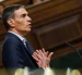 El presidente del Gobierno, Pedro Sánchez, durante su alegato final a los grupos opositores este miércoles en el Congreso de los Diputados en Madrid.