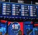 Los picks del Draft NBA 2026 aparecen en pantalla al finalizar la primera ronda en el Barclays Center, ubicado en el distrito de Brooklyn, en Nueva York.