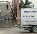 Personal de la Policía Judicial participó en el levantamiento del cadáver encontrado en el interior del edificio donde funcionó el centro comercial Multicomercio.