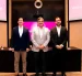Representantes de Banco Guayaquil, Peigo y Félix durante la presentación de la alianza para facilitar el envío y la recepción de remesas entre Estados Unidos y Ecuador.