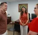 El presidente Daniel Noboa y Helen Arteaga (d), vicealcaldesa de Salud de Nueva York.