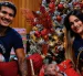 Héctor Bello junto a su esposa e hija.
