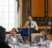 David Norero representó la defensa legal del alcalde en esta sesión extraordinaria que tramitó su archivada remoción.