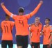 GR5120. KANSAS (ESTADOS UNIDOS), 25/06/2026.- Jugadores de Países Bajos celebran un gol de Jan-Paul Van Hecke (2-d) este jueves, en un partido del grupo F del Mundial de la FIFA 2026 entre Túnez y Países Bajos en el estadio Arrowhead en Kansas (Estados Unidos). EFE/ Juan Ignacio Roncoroni
