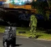 Especialistas del GIR realizaron una detonación controlada de la granada hallada en el sector de La Ofelia.