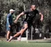 Jugadores de Liga de Quito durante el último entrenamiento previo al duelo frente a Orense por la fecha 16 de la LigaPro.