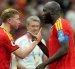 Romelu Lukaku y Kevin de Bruyne, de Bélgica, en el Mundial 2026.