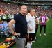 El seleccionador neerlandés Ronald Koeman en el duelo de dieciseisavos de final que jugaron Países Bajos y Marruecos en el BBVA Stadium en Monterrey.