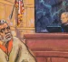 Dibujo de Jane Rosenberg del juez Brian Cogan frente a Ismael ‘el Mayo’ Zambada en el Tribunal Federal de Brooklyn, Nueva York.