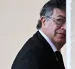 El presidente saliente de Colombia, Gustavo Petro Urrego, llega al patio de San Dámaso para reunirse con el Papa León XIV en el Vaticano el 2 de julio de 2026.