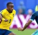 John Yeboah durante un partido de la fase de grupos de la Copa Mundial de la FIFA 2026.