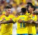 La selección de Colombia festeja un gol durante su participación en el Mundial 2026.