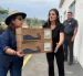 Entrega de insumos médicos durante las labores de respuesta en la zona cero.