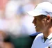 El italiano Jannik Sinner, vigente campeón, en su partido de cuartos de final de Wimbledon, Londres. Reino Unido.