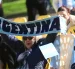 Una mujer reacciona en un Fan Fest previo al partido entre Argentina y Egipto por el Mundial de la FIFA 2026.
