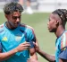 España en el Mundial 2026: los jugadores Nico Williams (der.) y Lamine Yamal durante un entrenamiento.