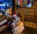 Mascota rescatada del incendio en un inmueble del centro de Guayaquil.