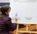 Mercedes Caicedo, presidenta del Consejo de la Judicatura, en la firma del convenio.