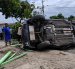 El accidente causó pánico en los habitantes de la comuna Zapotal en la vía Santa Elena - Guayaquil