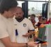 Captura del video compartido por Danilo Carrera en el momento en el que su hermano Felipe ingresa al estadio y se aprecia a Xavier Jordán detrás.