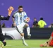 El jugador argentino Lionel Messi (C) en al partido ante Suiza de cuartos de final en Kansas City.