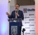 El alcalde de Quito, Pabel Muñoz, durante una rueda de prensa este 14 de julio de 2026.
