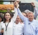 Fotografía de archivo del 30 de julio de 2024 de la líder opositora María Corina Machado junto al candidato presidencial Edmundo González Urrutia.