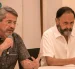 Xavier Michelena, a la derecha, en un encuentro literario como referente cultural.