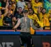 Darío Benedetto, delantero argentino, celebrando uno de sus goles de Barcelona SC.