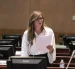 Imagen de archivo de Dallyana Passailaigue durante una intervención en la Asamblea Nacional, en el marco de su trayectoria política tras dejar el PSC