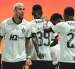 Los jugadores del Atlético Mineiro celebran uno de los goles contra Palmeiras.
