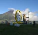 Desde el mirador de Cotaló, en Pelileo, el volcán Tungurahua domina el paisaje. El coloso, que durante años representó una amenaza para las comunidades, se convierte en el principal aliado de una propuesta turística.