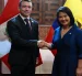Cita. Keiko Fujimori se reunió con Daniel Noboa ayer en Perú, antes de su posesión como nueva presidenta.