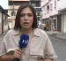 Paula Kuhn, reportero de Teleamazonas, durante la transmisión en vivo.