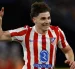 Imagen en la que puede verse al delantero del Atlético de Madrid, Julián Alvarez, durante la final de la Copa del Rey.