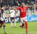Carlos Garcés celebra uno de sus goles durante la victoria de Cienciano sobre Lanús, resultado que selló la clasificación a los octavos de final de la Copa Sudamericana.