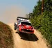 Vehículos del Campeonato Mundial de Rally (WRC) durante una prueba oficial de la temporada.