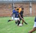 Miguel Torres (c) fue la figura del pase a la final de Liverpool de la Kennedy, tras vencer 2-1 a FC de Santa Teresita.