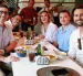 El presidente Daniel Noboa con los precandidatos de ADN, Andrés Guschmer, Francisco Cevallos, Cynthia Viteri y Niels Olsen.