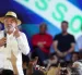 El presidente de Brasil, Luiz Inácio Lula da Silva, reacciona en la convención nacional del Partido de los Trabajadores de Brasil (PT) , en Sao Paulo (Brasil).