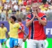 Erling Haaland en el partido entre Noruega y Brasil, en el Mundial 2026.