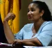Gabriela Menéndez, presidenta de la UNE Guayas.