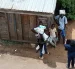 Fotografía cedida por el hondureño Brayan Sánchez tomada con su teléfono móvil que muestra la zona donde vive junto a otros sus compañeros latinos, después de ser deportados desde Estados Unidos, en Bangui (República Centroafricana).