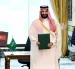 El viceprimer ministro de Pakistán, Ishaq Dar, el presidente de Turquía, Recep Tayyip Erdogan (i); el príncipe heredero de Arabia Saudí, Mohamed bin Salmán, y al primer ministro de Pakistán, Shehbaz Sharif.