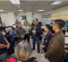 El ministro del Interior, John Reimberg, mantuvo una reunión con Carolina Andrade, secretaria de Seguridad de Quito, en el ECU 911.