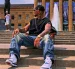 Michael Morales durante su llegada a Filadelfia, antes del pesaje de UFC 330.