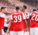 Kai Havertz celebra con sus compañeros el segundo de los tres tantos con los que el Arsenal se proclamó campeón.
