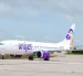 Un avión de la aerolínea dominicana Arajet.